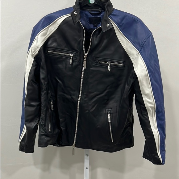 Nbd Women's Black Oversized Racing Leather Moto Jacket - Picture 2 of 6